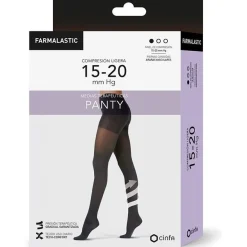Panty Compresion Ligera Negro Tm 1ud - Farmalastic