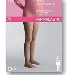 Panty Compresion Normal 140 Den Embarazada - Farmalastic (talla Pequeña Color Beige) - Cinfa S a
