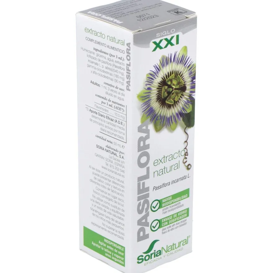 Pasiflora Extracto Glicerinado 50ml - Soria Natural