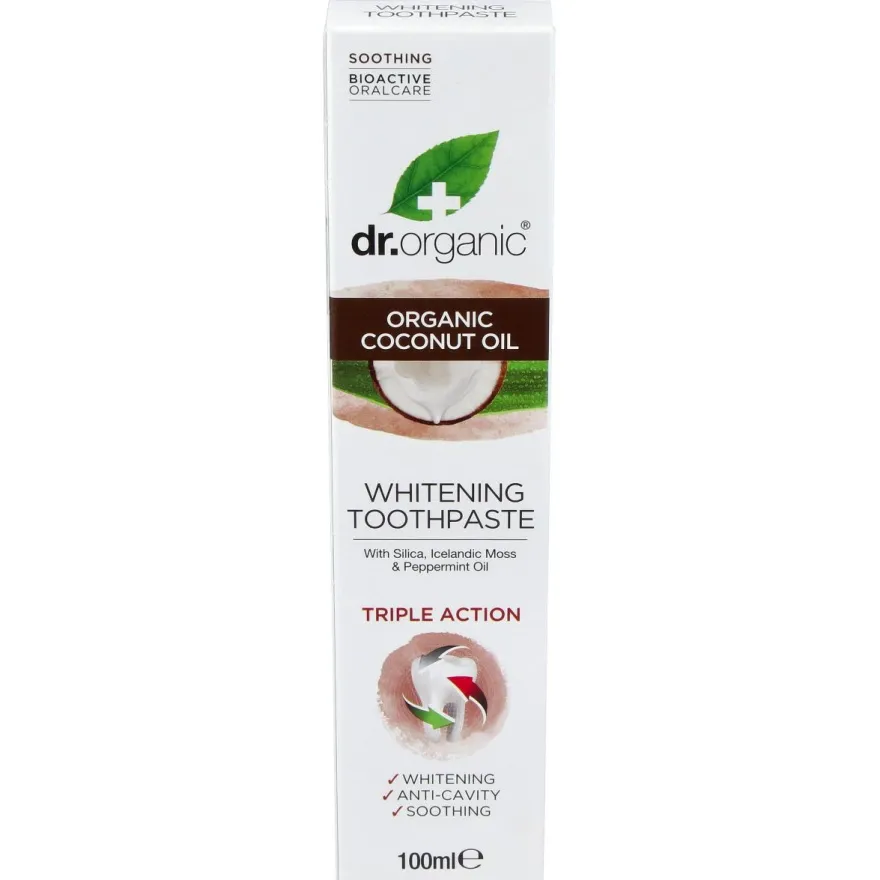 Pasta De Dientes Aceite De Coco Organico 100Ml.