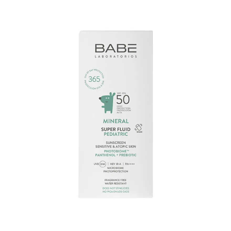 Pediatric Super Fluid SPF 50 Mineral, 50 ml. - BABE