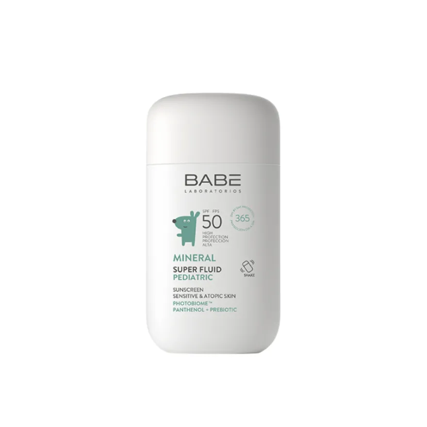 Pediatric Super Fluid SPF 50 Mineral, 50 ml. - BABE