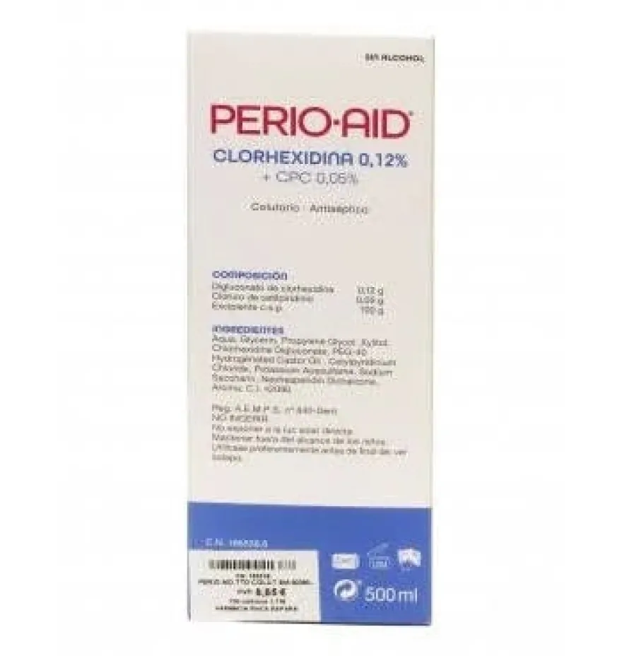 Perio Aid 0.12 Tratamiento Colutorio (1 Envase 500 ml) - Dentaid