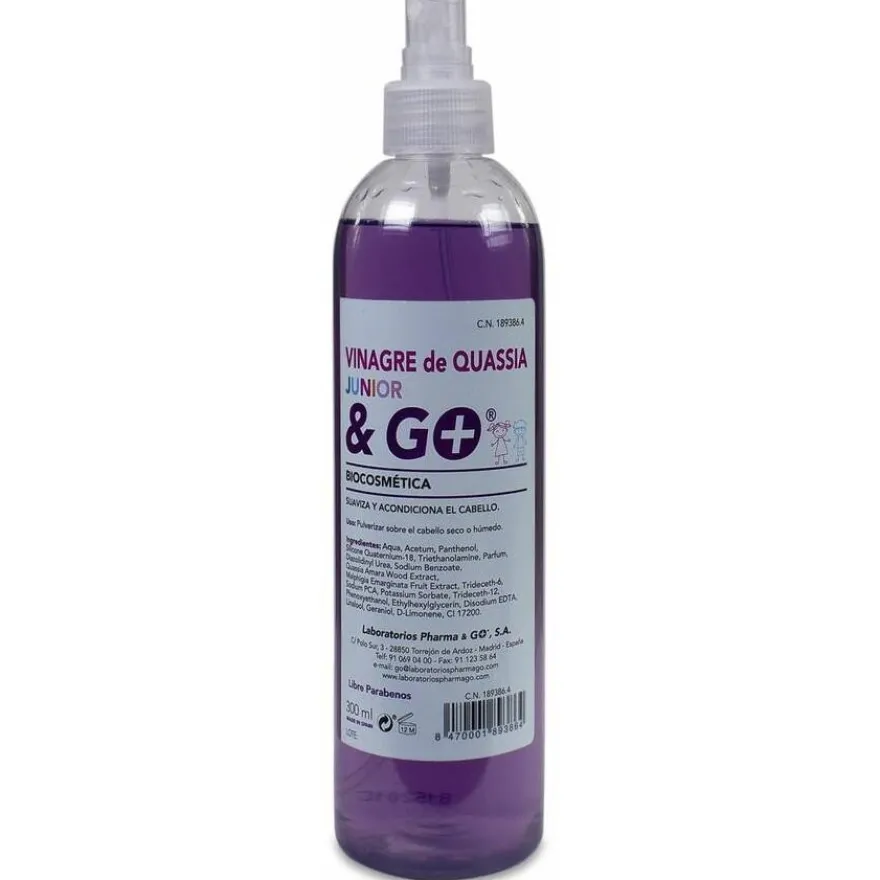 Pharma & Go Vinagre De Quassia Repelente De Piojos 300Ml
