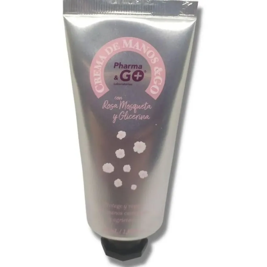 Pharma Y Go Crema De Manos Y Go Con Rosa Mosqueta Y Glicerina, 50 G