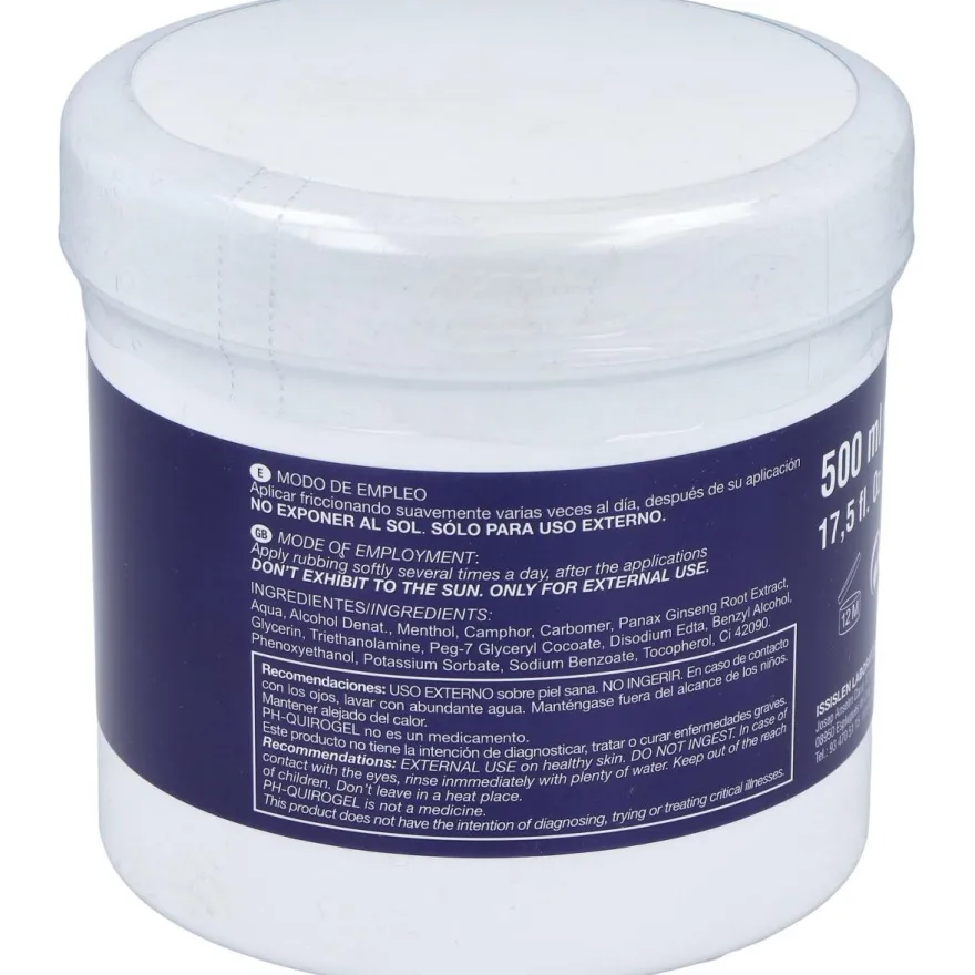 Ph-Quirogel Gel Para Masaje 500Ml.