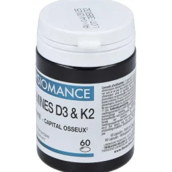 Physiomance Vitamines D3 y K2 60comp - Therascience