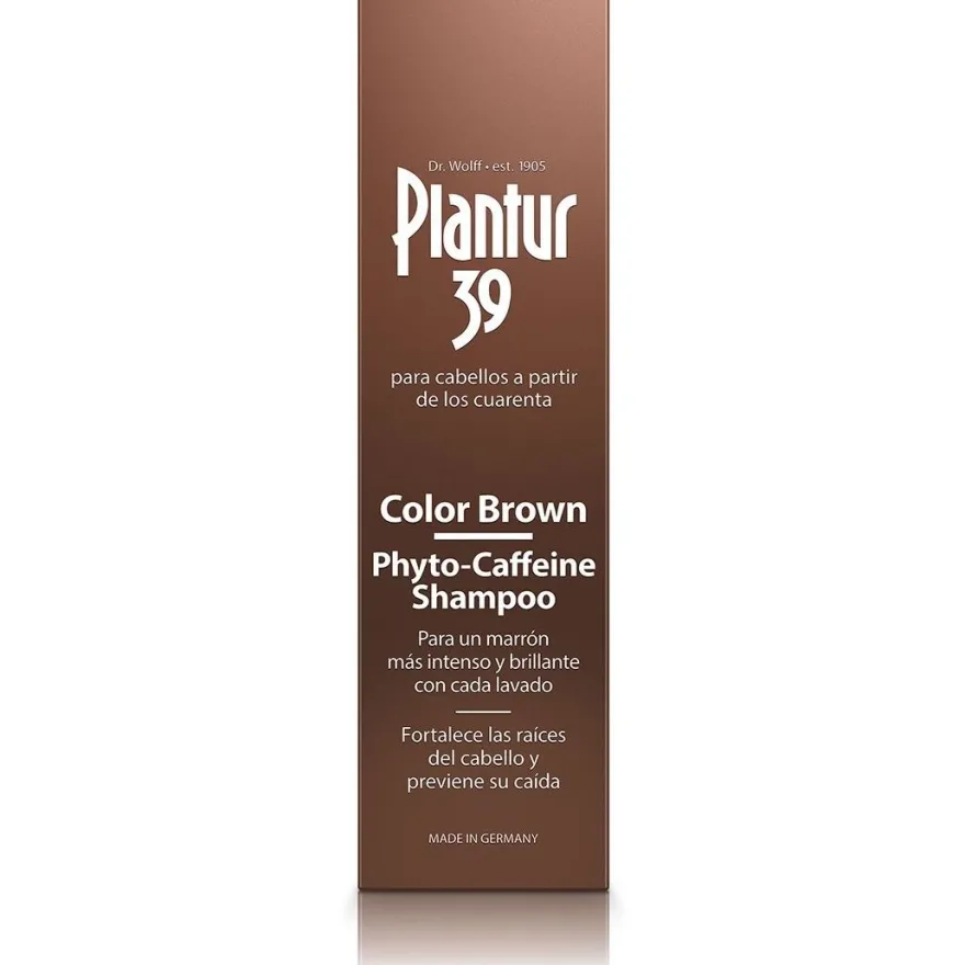 Phyto-Caffeine Color Brown Champú Anticaída Para Cabello Castaño 250 Ml