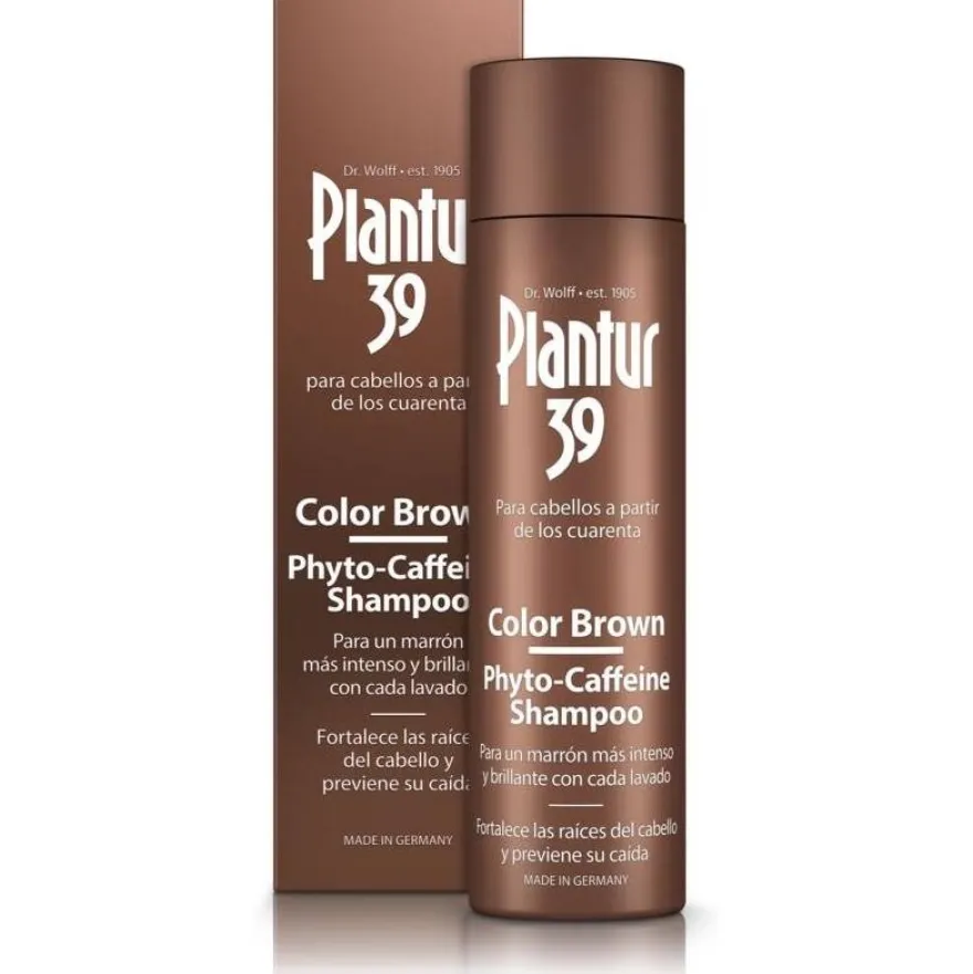 Phyto-Caffeine Color Brown Champú Anticaída Para Cabello Castaño 250 Ml