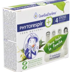 Phytorespir Frasco 30ml. + 4 Sticks Inhaladores - Esential Aroms