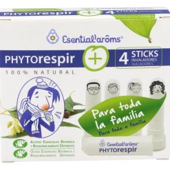 Phytorespir Frasco 30ml. + 4 Sticks Inhaladores - Esential Aroms
