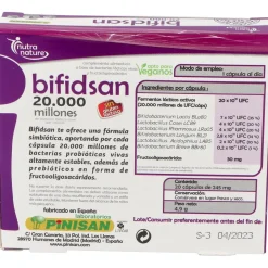 Pinisan Bifidsan 20.000 Millones De Ufc 20 Cápsulas