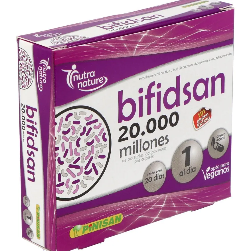 Pinisan Bifidsan 20.000 Millones De Ufc 20 Cápsulas