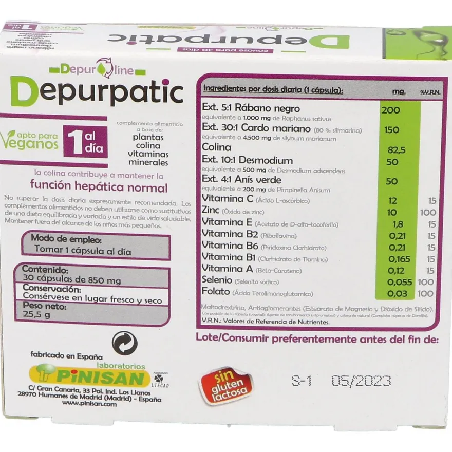Pinisan Depurpatic 30 Cap