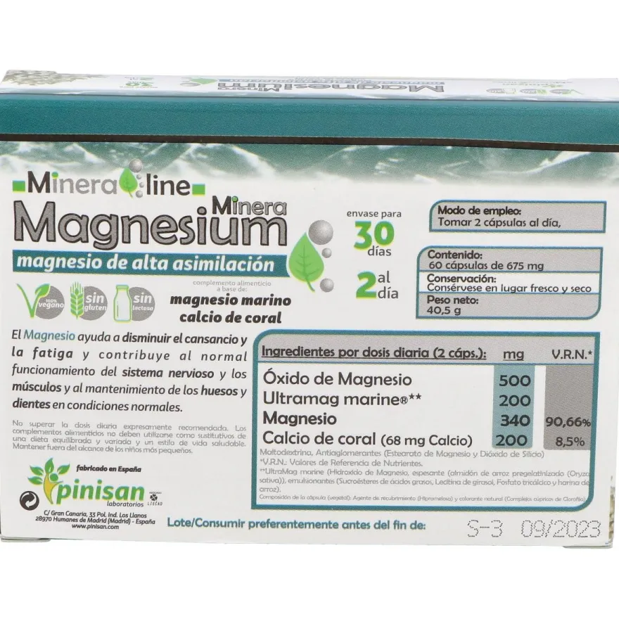 Pinisan Minera Magnesium 60Caps