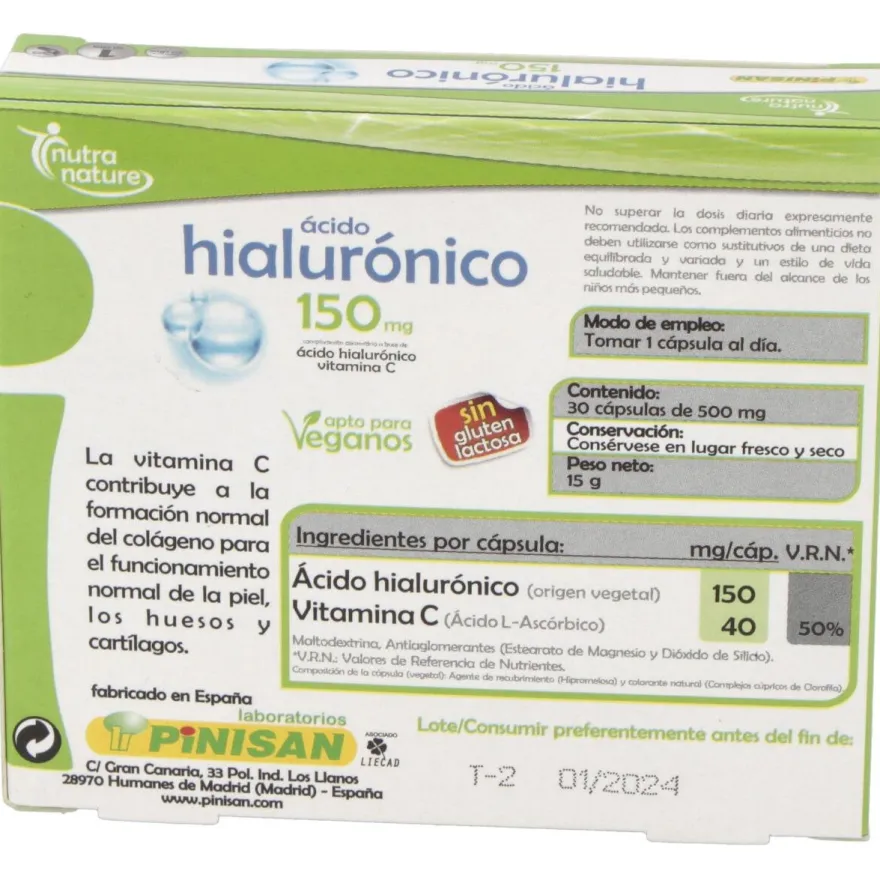 Pinisan Nutranature Acido Hialuronico 30Caps