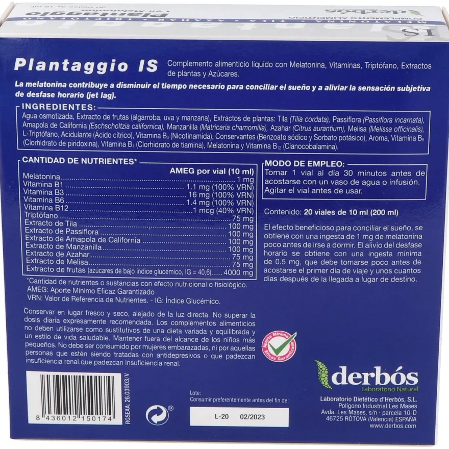 Plantaggio Is 20Amp.