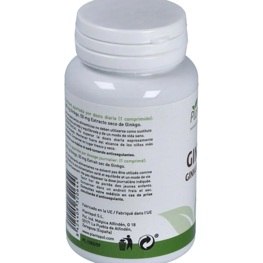 Plantapol Ginkgo Biloba 100 Comprimidos