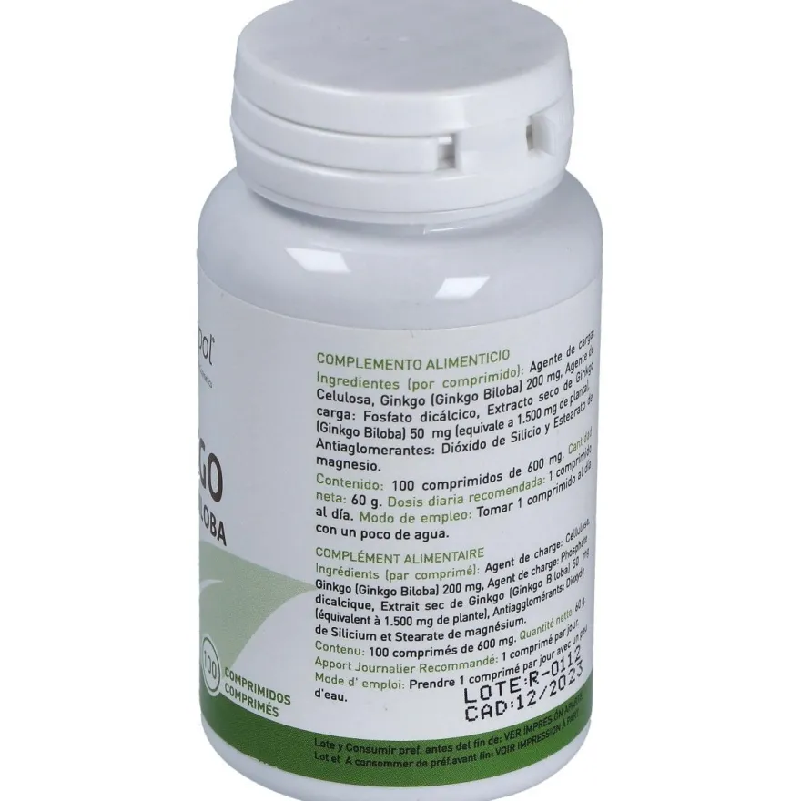 Plantapol Ginkgo Biloba 100 Comprimidos
