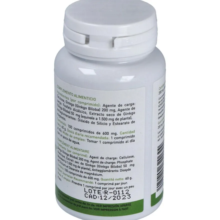 Plantapol Ginkgo Biloba 100 Comprimidos
