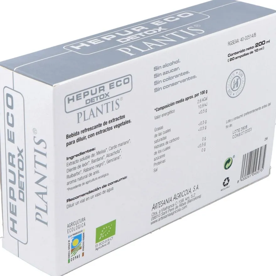 Plantis Hepur Eco Detox 20 Viales