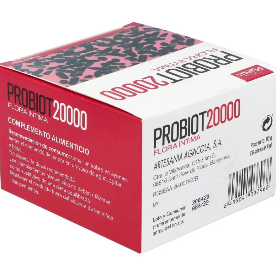 Plantis Probiot 20000 F.Intima 15 Sobres 6G