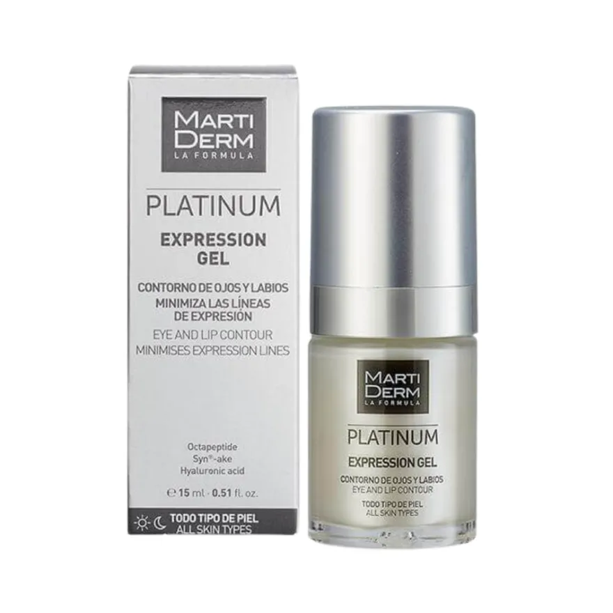 Platinum Expression Gel Contorno De Ojos y Labios, 15 ml. - Martiderm