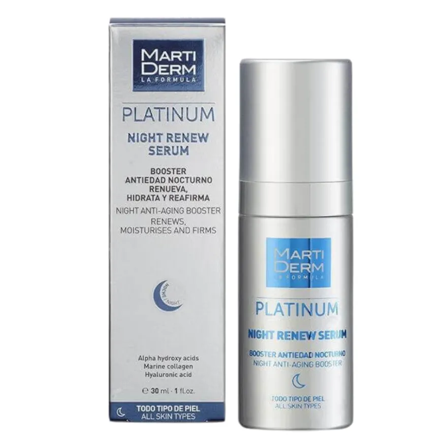 Platinum Renew Night Sérum, 30 ml. - Martiderm