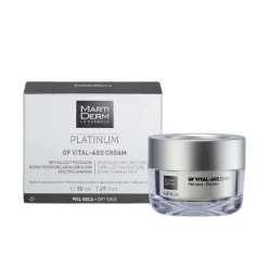 Platinum Vital Age Crema Pieles Secas Y Muy Secas, 50 ml. - Martiderm