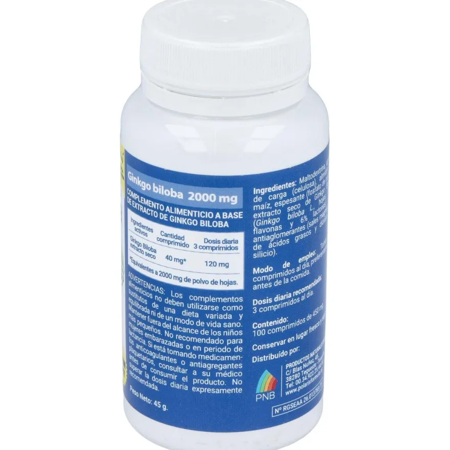 Polaris Ginkgo Biloba 2000Mg 100Comp