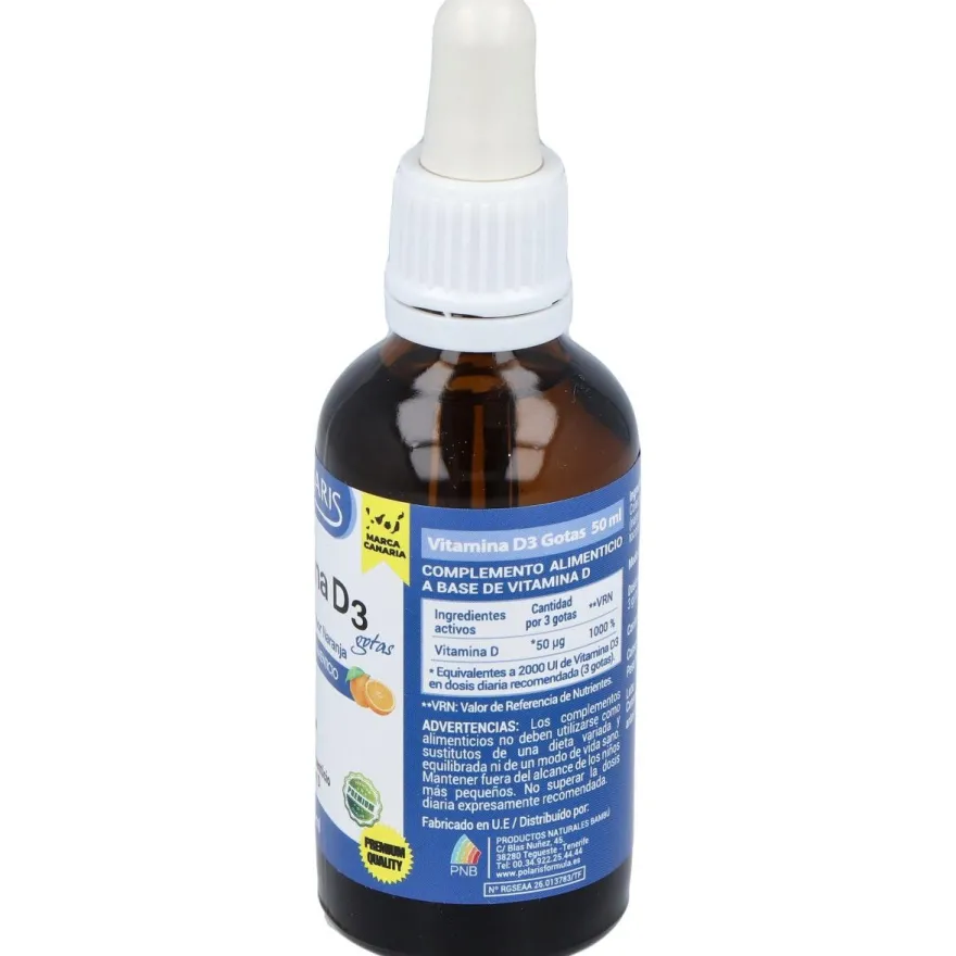 Polaris Vitamina D 3 Gotas 50Ml