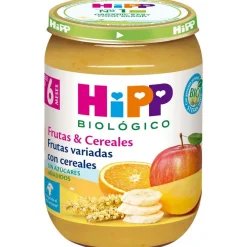 Potito de Frutas Variadas con Cereales +6m 190g - Hipp