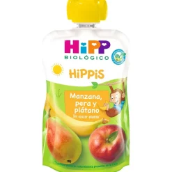 Pouches de Manzana Pera y Platano Bebibles 100gr - Hipp