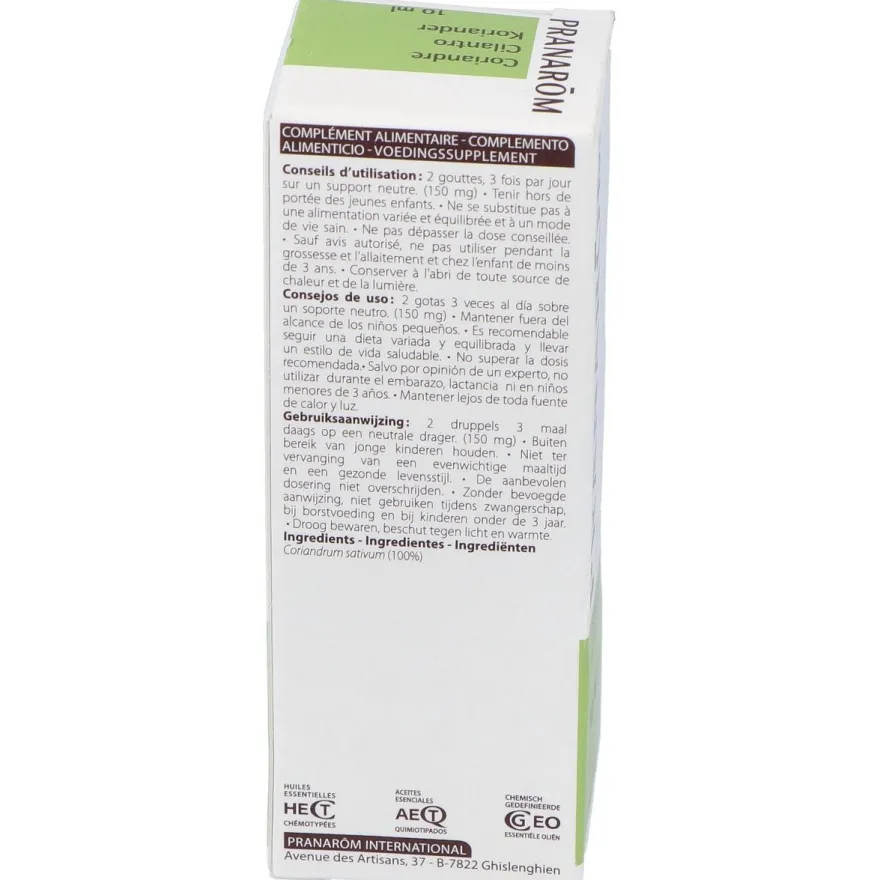 Pranarôm Aceite Esencial De Cilantro 10Ml