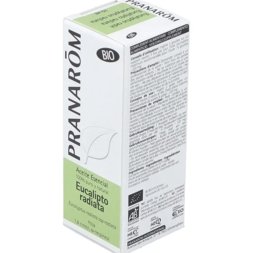 Pranarôm Aceite Esencial De Eucalipto Radiata Bio 10Ml