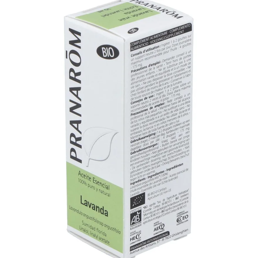 Pranarôm Aceite Esencial De Lavanda Bio 10Ml