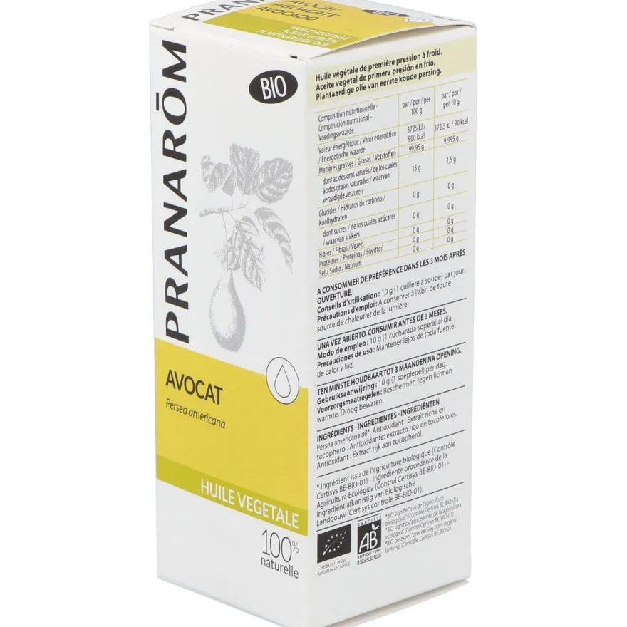 Pranarôm Aceite Vegetal Aguacate 50ml Bio - Pranarom