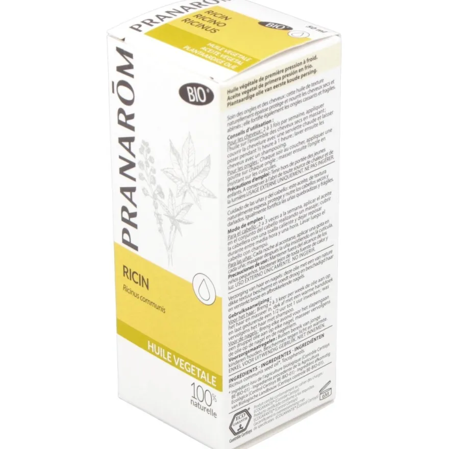 Pranarôm Aceite Vegetal Ricino Bio 50ml - Pranarom