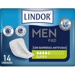 Premium Men Protectores Absorbentes 5 Gotas, 14 Uds - Molicare