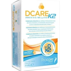 Procare Dcare K2 2000 Iu Vitamina D3 84 Cápsulas - Dcare