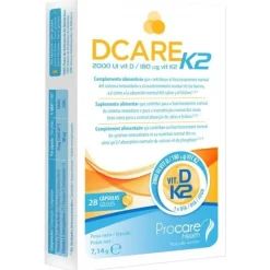 Procare Dcare K2 2000 Iu Vitamina D3 28 Cápsulas - Dcare
