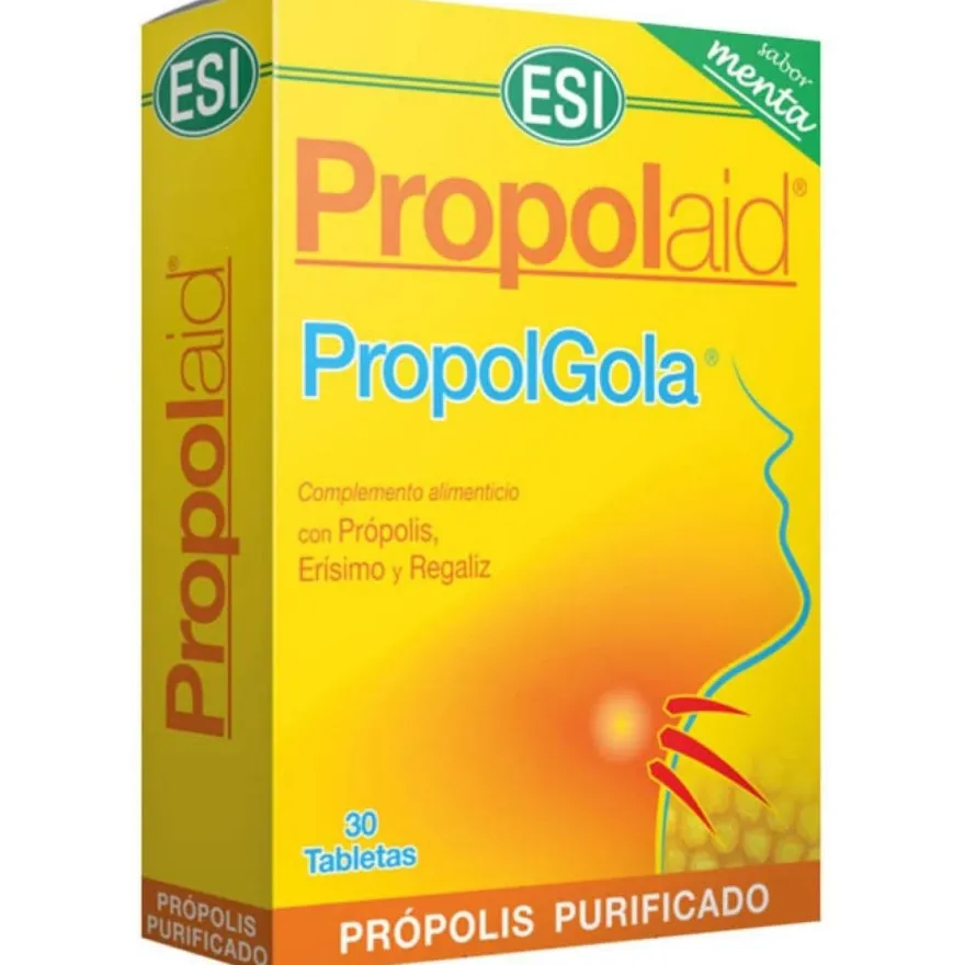 Propolgola Tabletas Masticables de Menta 30 Tabletas - Propolaid