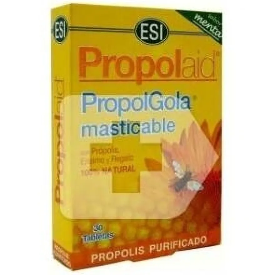 Propolgola Tabletas Masticables de Menta 30 Tabletas - Propolaid