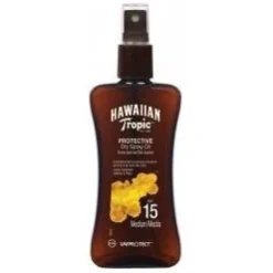 Protective Dry Spray Oil Spf15 Medium 200ml Vapo - Hawaiian Tropic
