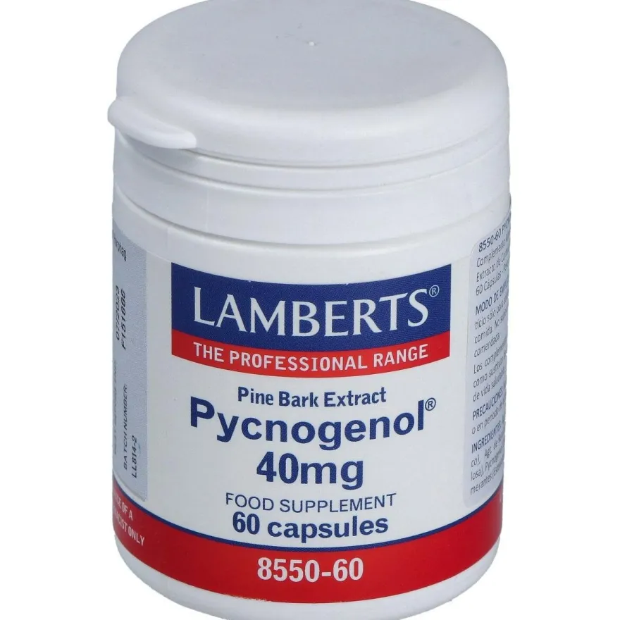 Pycnogenol 40 mg.(extracto de Pino Bark) 60 Cap - Lamberts