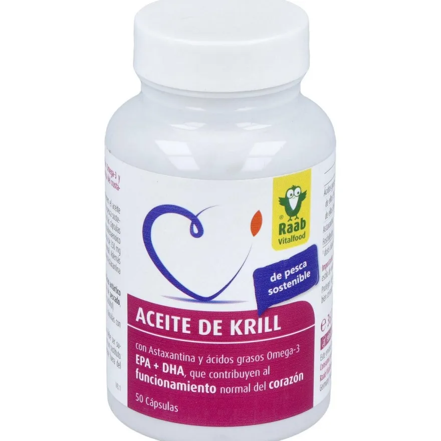 Raab Vitalfood Aceite Krill Forte 50Caps