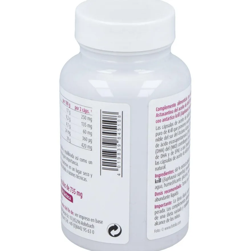 Raab Vitalfood Aceite Krill Forte 50Caps