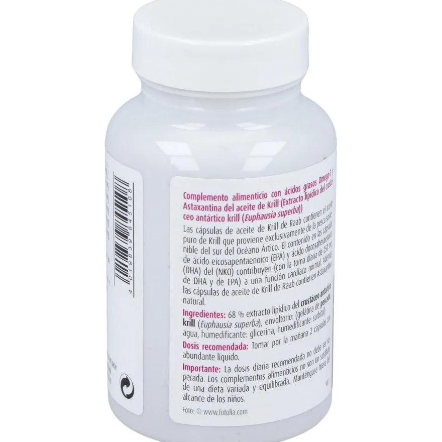 Raab Vitalfood Aceite Krill Forte 50Caps