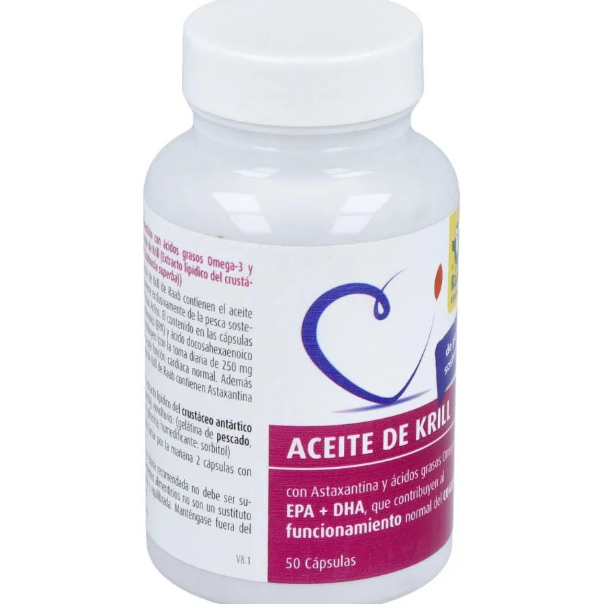 Raab Vitalfood Aceite Krill Forte 50Caps