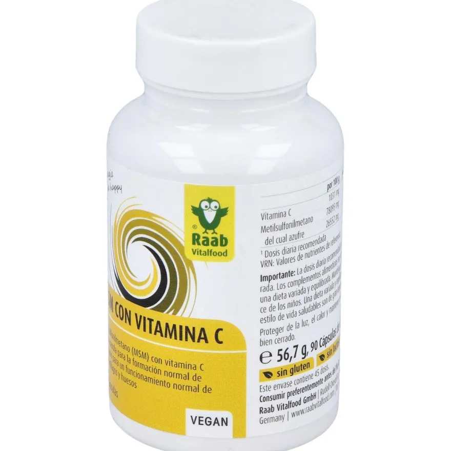 Raab Vitalfood Msm Con Vitamina C 90Caps
